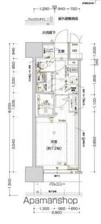 エスリード名古屋STATION NORTH【1103号室】の間取り