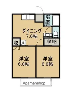 イーグルハイツ【2階】の間取り