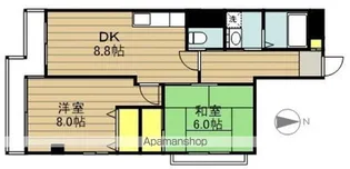 ESSORETODA22エソール戸田22【401号室】の間取り