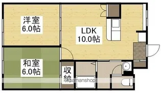 コーポカワチ【2階】の間取り