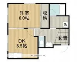 ヤマカハイツ(1DK)【305号室】の間取り