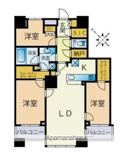 THE TOKYO TOWERS MIDTOWER【43階】の間取り