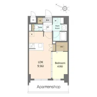 SーRESIDENCE薬院AUREATE【603号室】の間取り