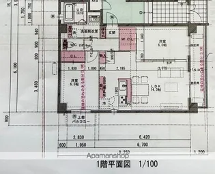 キャッスル玉名【101号室】の間取り