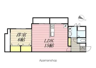 フローリッシュ大久保Ⅱ【1階】の間取り