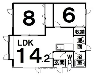 晴耕雨読【2階】の間取り