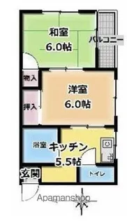サンコーポ【2階】の間取り