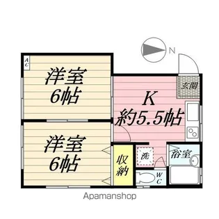ドミール【102号室】の間取り