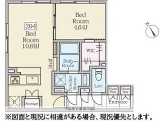 REVERESIDENCE三軒茶屋【2階】の間取り