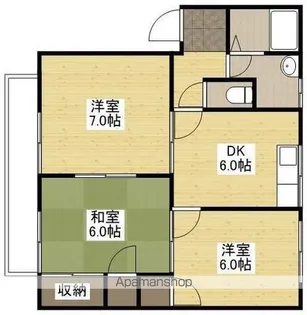 リバティSETO1【2階】の間取り