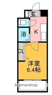 ソアレ住吉【7B号室】の間取り