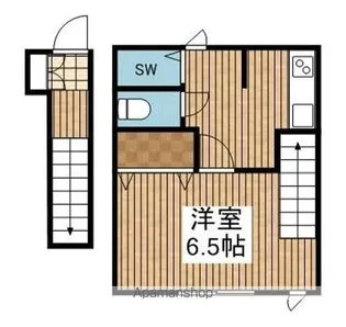 メゾンノーサイド白山駅前【2階】の間取り