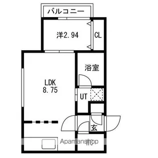 TWINBERRY KITAHIROSHIMA【201号室】の間取り