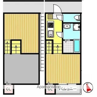 IーSTATE河原町【101号室】の間取り
