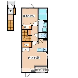 グランデール元町【202号室】の間取り