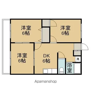 ライフ21 B棟【1階】の間取り