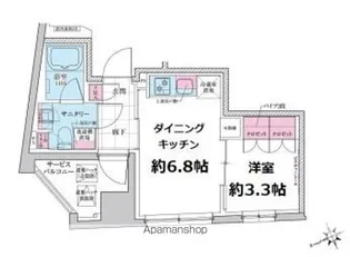 ステラメゾン三軒茶屋【10階】の間取り