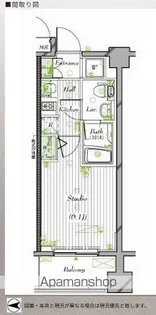 ガーラ・ステーション菊川【2F-13号室】の間取り