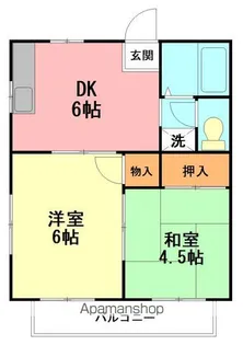 グリーンシャトレ湘南A【2階】の間取り