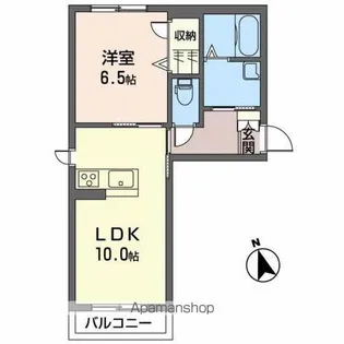 ウィローズガーデン【201号室】の間取り