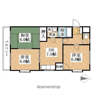 メゾンド栄【Ⅰ-303号室】の間取り