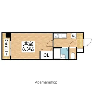 ソレイユ御器所【3階】の間取り