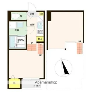 ル・シエル 小松島【1階】の間取り