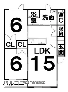 K&Kコーポラス J棟【1階】の間取り