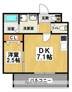 大浜北町シーエム・シス【4B号室】の間取り