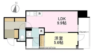 ラ・フォンテ立町【9階】の間取り