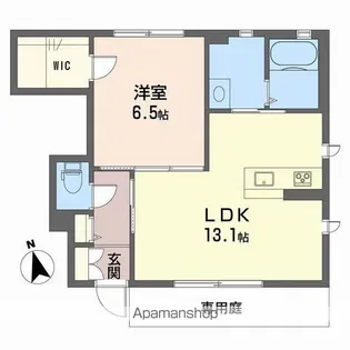 シャーメゾンHARU【101号室】の間取り