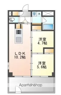 庭園レジデンス【3階】の間取り