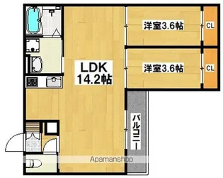 TIO住吉大社【1階】の間取り