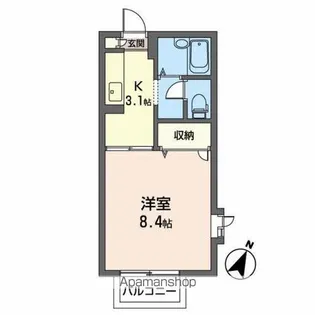 プリマヴェーラ【201号室】の間取り