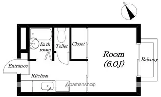 TOMIIハイツⅡ【203号室】の間取り