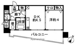 ヴィザージュ湘南平塚【6階】の間取り
