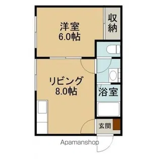タウンハウス本通【101号室】の間取り