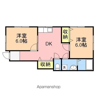 黄金ハイツ友和【1階】の間取り