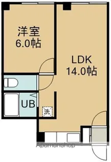ヒルトン函館新川【302号室】の間取り