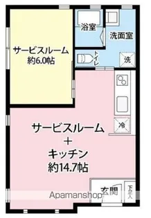 エムスタジオ【103号室】の間取り