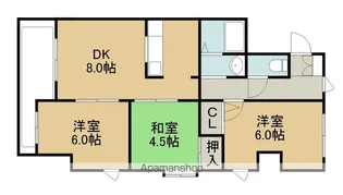 ジェイステージ苫小牧Ⅱ【2階】の間取り