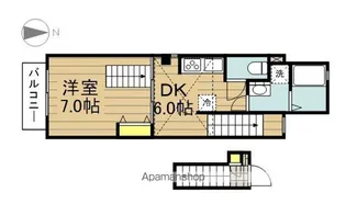 ヴァンテ・ヴェール【2階】の間取り