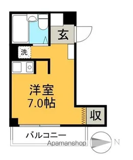 スカイハイツ【2階】の間取り