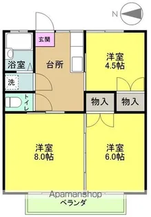 ラ・エトワール【302号室】の間取り