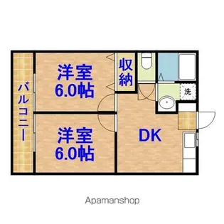 ル・シャトーⅠ【2階】の間取り