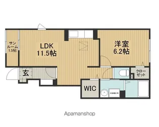 アルペン ディアハイツ【1階】の間取り