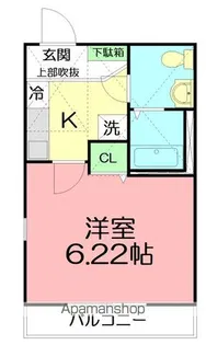 レベアス片瀬江ノ島EAST【1階】の間取り