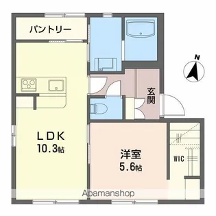 ハイツ谷口Ⅱ【1階】の間取り