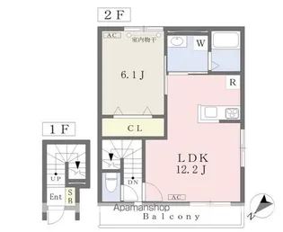 ガーデニアテラス・サウス【2階】の間取り