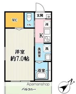 (仮称)キャメル柏の葉キャンパス7A【1階】の間取り